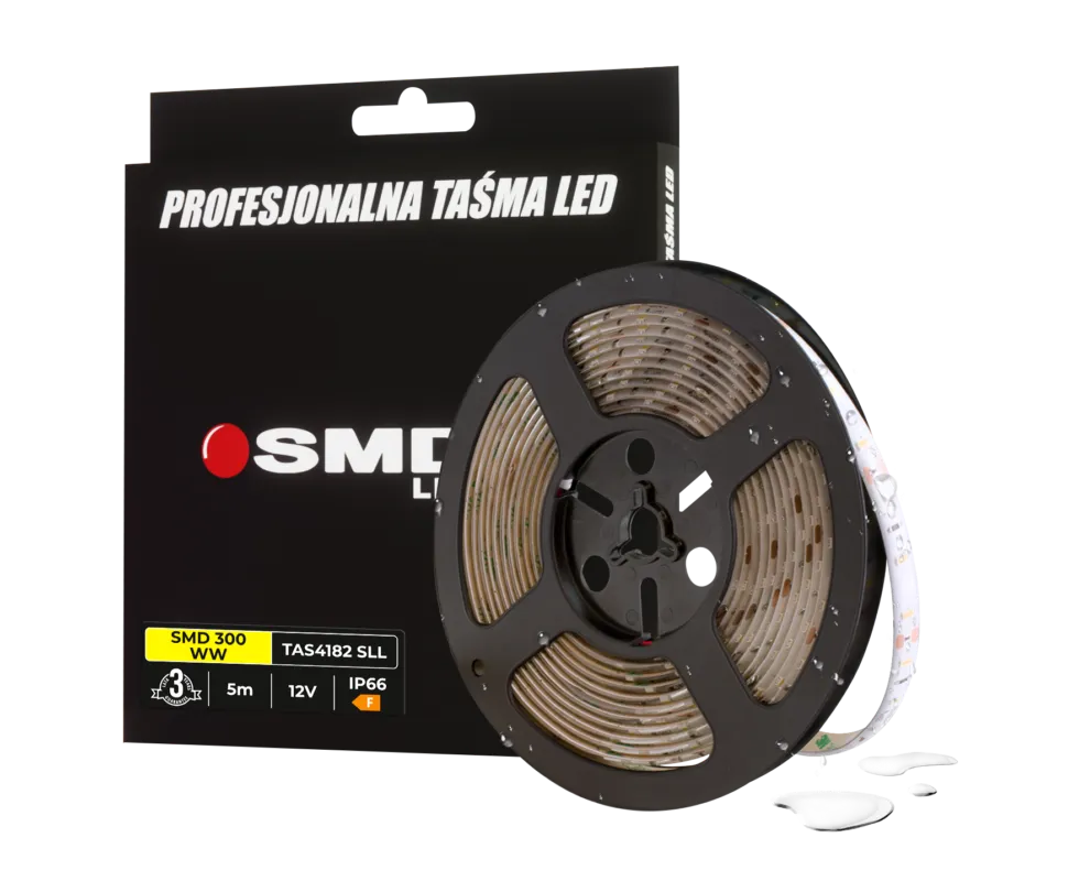 Super okazja TAŚMA LED 300 SMD2835 WW IP66 SMD LEDline3Y 5M TAS4182SLL - SMD LEDline